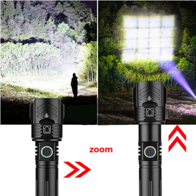 Ліхтарик L-12-P70, power bank, 1x18650, ремінець на руку, zoom, ЗП microUSB Ліхтарик L-12-P70, power bank, 1x18650, ремінець на руку, zoom, ЗП microUSB
