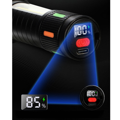 Ліхтарик Night Vision fluorescence 623-TG+COB, Li-Ion акум., ЗП Type-C, індикація заряда, zoom Ліхтарик Night Vision fluorescence 623-TG+COB, Li-Ion акум., ЗП Type-C, індикація заряда, zoom