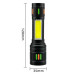 Ліхтарик Night Vision fluorescence 623-TG+COB, Li-Ion акум., ЗП Type-C, індикація заряда, zoom Ліхтарик Night Vision fluorescence 623-TG+COB, Li-Ion акум., ЗП Type-C, індикація заряда, zoom