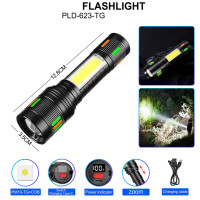 Ліхтарик Night Vision fluorescence 623-TG+COB, Li-Ion акум., ЗП Type-C, індикація заряда, zoom Ліхтарик Night Vision fluorescence 623-TG+COB, Li-Ion акум., ЗП Type-C, індикація заряда, zoom
