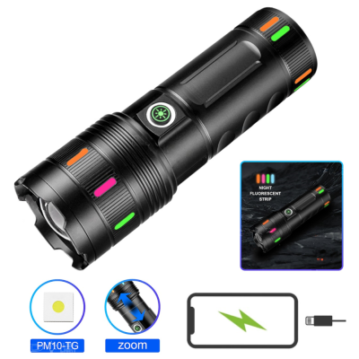 Ліхтарик Night Vision fluorescence 701-PM10-TG, Li-Ion акум., ЗП Type-C, індикація заряда, zoom Ліхтарик Night Vision fluorescence 701-PM10-TG, Li-Ion акум., ЗП Type-C, індикація заряда, zoom