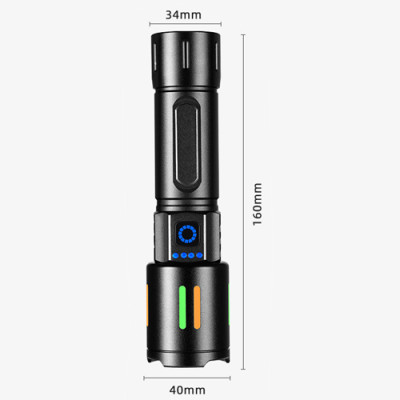 Ліхтарик Night Vision fluorescence CB-611-TG, індикація заряда, 1x26650/3xAAA, ЗП Type-C, zoom Ліхтарик Night Vision fluorescence CB-611-TG, індикація заряда, 1x26650/3xAAA, ЗП Type-C, zoom