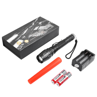 Ліхтарик Police 8668-T6, 2x18650, червоний дифузор, zoom, ЗП 220V Ліхтарик Police 8668-T6, 2x18650, червоний дифузор, zoom, ЗП 220V