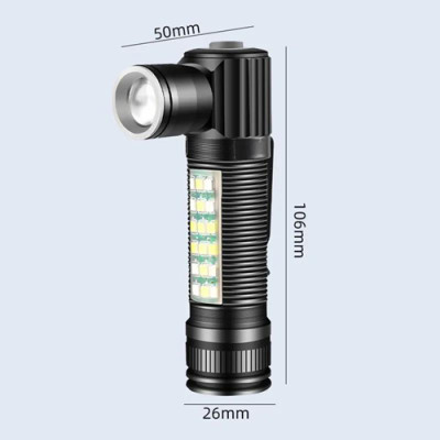 Ліхтарик SY-2209-Р50+18SMD (RGB), Li-Ion акум., індикація заряда, ЗП USB, zoom
