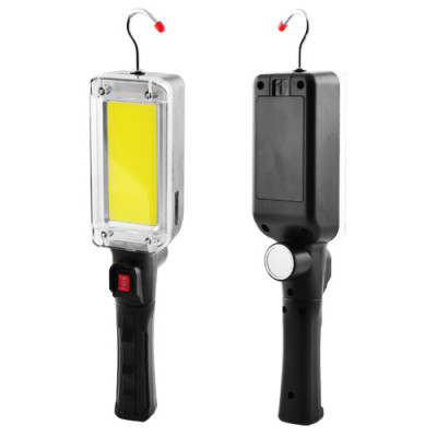 Ліхтарик WORKLIGHT ZJ-8859-COB-3, ЗП Type-C, 2x18650, магніт, крюк