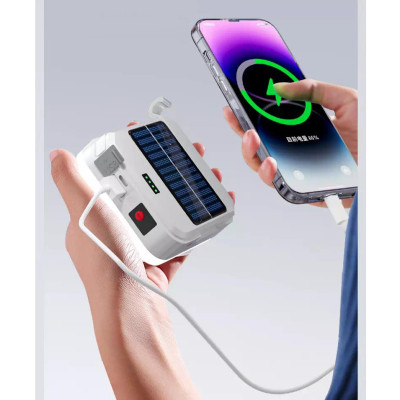 Ліхтарик кемпинг DP-K7-100, 3х18650, сонячна панель, power bank, ЗП Type-C, крюк Ліхтарик кемпинг DP-K7-100, 3х18650, сонячна панель, power bank, ЗП Type-C, крюк
