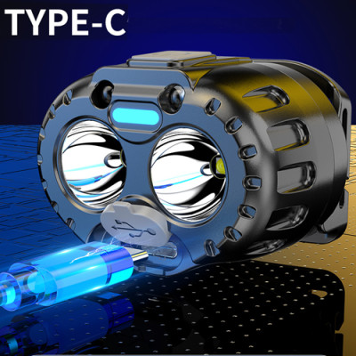 Ліхтарик налобний 666-2XPL, Motion Sensor, індикація заряда, Li-Ion акумулятор, ЗУ Type-C Ліхтарик налобний 666-2XPL, Motion Sensor, індикація заряда, Li-Ion акумулятор, ЗУ Type-C