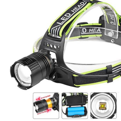 Ліхтарик налобний A16TG White Laser LED PM10-TG, 2x18650, індикація заряда, ЗУ microUSB, zoom Ліхтарик налобний A16TG White Laser LED PM10-TG, 2x18650, індикація заряда, ЗУ microUSB, zoom