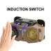 Ліхтарик налобний CH-8825-3P35+COB (White+Yellow)+RGB, Motion Sensor, Power Bank, Li-Ion акумулятор, індикація заряда, ЗУ Type-C