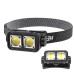 Ліхтарик налобний K372/L-31-2COB (White+red), Motion Sensor, Li-Ion акумулятор, індикація заряда, ЗУ Type-C
