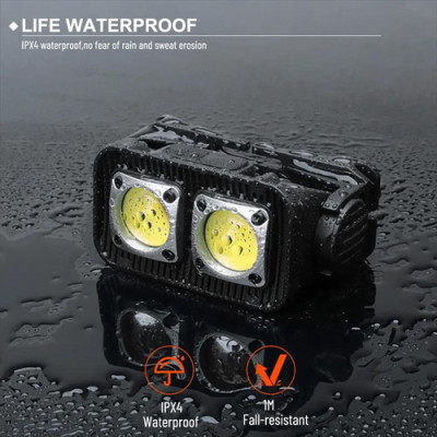 Ліхтарик налобний K372/L-31-2COB (White+red), Motion Sensor, Li-Ion акумулятор, індикація заряда, ЗУ Type-C Ліхтарик налобний K372/L-31-2COB (White+red), Motion Sensor, Li-Ion акумулятор, індикація заряда, ЗУ Type-C