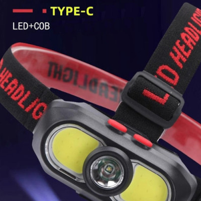 Ліхтарик налобний KX-302-LED+2COB, 1x18650, ЗУ Type-C Ліхтарик налобний KX-302-LED+2COB, 1x18650, ЗУ Type-C