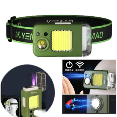 Ліхтарик налобний MULTIFUNCTIONAL YM-T618-LED+COB, Motion Sensor, Li-Ion акумулятор, запальничка, ЗУ Type-C Ліхтарик налобний MULTIFUNCTIONAL YM-T618-LED+COB, Motion Sensor, Li-Ion акумулятор, запальничка, ЗУ Type-C