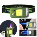 Ліхтарик налобний MULTIFUNCTIONAL YM-T618-LED+COB, Motion Sensor, Li-Ion акумулятор, запальничка, ЗУ Type-C