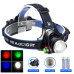 Ліхтарик налобний PLD-V9-F-4XPE (RGB), 2x18650, ЗУ 220V/12V, zoom Ліхтарик налобний PLD-V9-F-4XPE (RGB), 2x18650, ЗУ 220V/12V, zoom