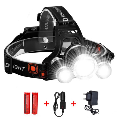 Ліхтарик налобний Police 3000-T6+2XPE, 2x18650, signal light, ЗУ 220V/12V Ліхтарик налобний Police 3000-T6+2XPE, 2x18650, signal light, ЗУ 220V/12V