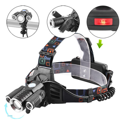 Ліхтарик налобний Police W602-T6+2XPE Bike, 2x18650, велокріплення, zoom, ЗУ microUSB Ліхтарик налобний Police W602-T6+2XPE Bike, 2x18650, велокріплення, zoom, ЗУ microUSB