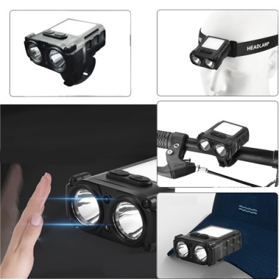 Ліхтарик налобний SH-T808-2XPE+20SMD (White+red), Motion Sensor, Li-Ion акумулятор, ЗУ Type-C Ліхтарик налобний SH-T808-2XPE+20SMD (White+red), Motion Sensor, Li-Ion акумулятор, ЗУ Type-C