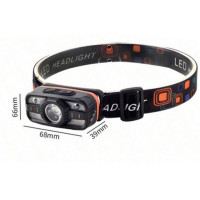 Ліхтарик налобний WH-0188-XPE+SMD (White+red), Motion Sensor, Li-Ion акумулятор, ЗУ Type-C Ліхтарик налобний WH-0188-XPE+SMD (White+red), Motion Sensor, Li-Ion акумулятор, ЗУ Type-C