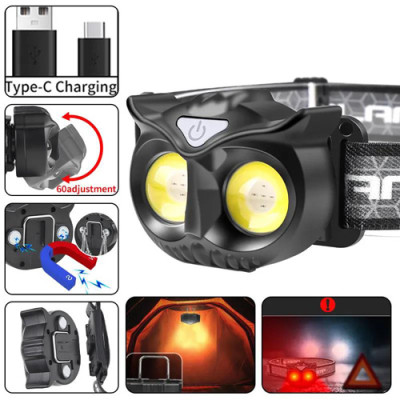 Ліхтарик налобний WT208-2COB (White+red), Li-Ion акумулятор, магніт, ЗУ Type-C Ліхтарик налобний WT208-2COB (White+red), Li-Ion акумулятор, магніт, ЗУ Type-C