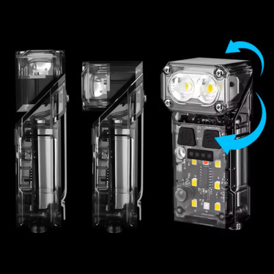 Ліхтарик налобний X52-2LED+6SMD (RGB), Motion Sensor, індикація аряда, Li-Ion акумулятор, ЗУ Type-C, кліпса, магніт Ліхтарик налобний X52-2LED+6SMD (RGB), Motion Sensor, індикація аряда, Li-Ion акумулятор, ЗУ Type-C, кліпса, магніт