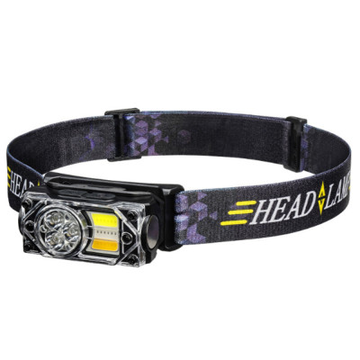 Ліхтарик налобний YY-19B-3SMD+2COB (White+Yellow+red), Motion Sensor, Li-Ion акумулятор, ЗП Type-C, магніт Ліхтарик налобний YY-19B-3SMD+2COB (White+Yellow+red), Motion Sensor, Li-Ion акумулятор, ЗП Type-C, магніт