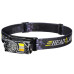 Ліхтарик налобний YY-19B-3SMD+2COB (White+Yellow+red), Motion Sensor, Li-Ion акумулятор, ЗП Type-C, магніт