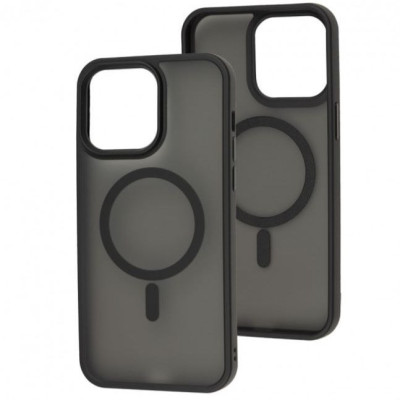 Накладка Matte Color with Magnetic для iPhone 12 Pro / 12- чорний Накладка Matte Color with Magnetic для iPhone 12 Pro / 12- чорний