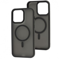 Накладка Matte Color with Magnetic для iPhone 14 Pro- чорний Накладка Matte Color with Magnetic для iPhone 14 Pro- чорний