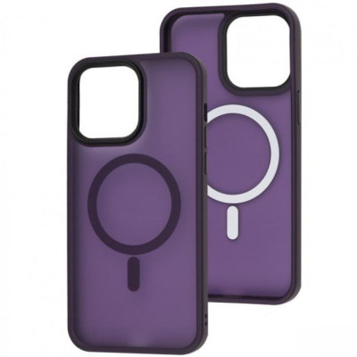 Накладка Matte Color with Magnetic для iPhone 14 Pro- темно-фіолетовий Накладка Matte Color with Magnetic для iPhone 14 Pro- темно-фіолетовий