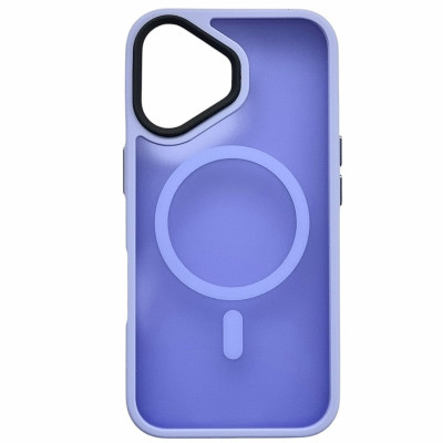 Накладка Matte Color with Magnetic для iPhone 16 Plus- бузковий Накладка Matte Color with Magnetic для iPhone 16 Plus- бузковий