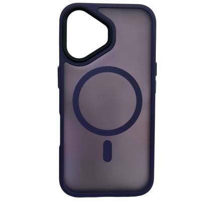 Накладка Matte Color with Magnetic для iPhone 16 Plus- темно-фіолетовий Накладка Matte Color with Magnetic для iPhone 16 Plus- темно-фіолетовий