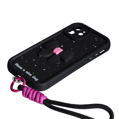 Накладка Lucky Bow Case для iPhone 11- чорний Накладка Lucky Bow Case для iPhone 11- чорний