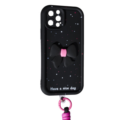 Накладка Lucky Bow Case для iPhone 13 Pro Max- чорний