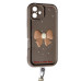 Накладка Lucky Bow Case для iPhone 16- коричневий