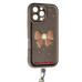 Накладка Lucky Bow Case для iPhone 16 Pro- коричневий