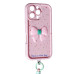 Накладка Lucky Bow Case для iPhone 16 Pro- світло-рожевий