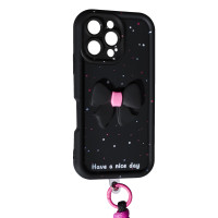 Накладка Lucky Bow Case для iPhone 16 Pro Max- чорний Накладка Lucky Bow Case для iPhone 16 Pro Max- чорний