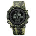 Годинник наручний 2095CMGN SKMEI, Army Green камуфляж, Compass