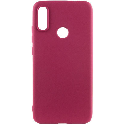 Накладка (з мікрофіброю) Silicone Cover Lakshmi (A) для Huawei P Smart Plus- марсала