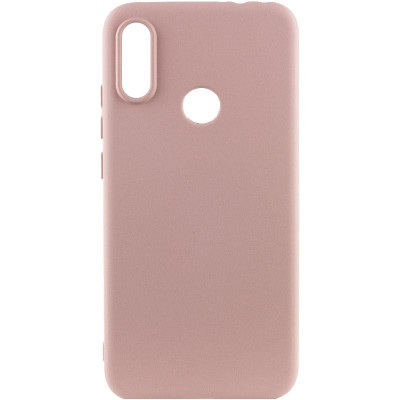 Накладка (з мікрофіброю) Silicone Cover Lakshmi (A) для Huawei P Smart Plus- рожевий пісок