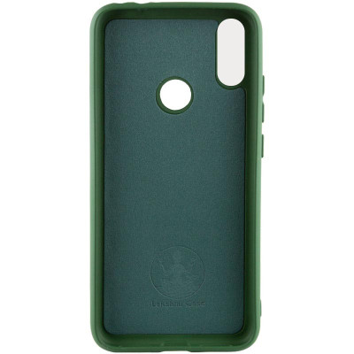 Накладка (з мікрофіброю) Silicone Cover Lakshmi (A) для Huawei P Smart Plus- темно-зелений