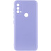 Накладка (з мікрофіброю) Silicone Cover Lakshmi Full Camera (A) для Motorola Moto E40 / Moto E30 / Moto E20- бузковий