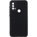 Накладка (з мікрофіброю) Silicone Cover Lakshmi Full Camera (A) для Motorola Moto E40 / Moto E30 / Moto E20- чорний