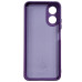 Накладка (з мікрофіброю) Silicone Cover Lakshmi Full Camera (A) для Oppo A17- фіолетовий