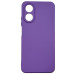 Накладка (з мікрофіброю) Silicone Cover Lakshmi Full Camera (A) для Oppo A17- фіолетовий