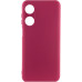 Накладка (з мікрофіброю) Silicone Cover Lakshmi Full Camera (A) для Oppo A38 / A18- марсала