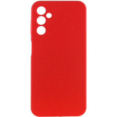 Накладка (з мікрофіброю) Silicone Cover Lakshmi Full Camera (A) для Samsung A24 4G- червоний
