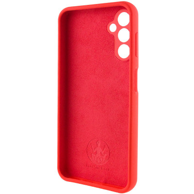 Накладка (з мікрофіброю) Silicone Cover Lakshmi Full Camera (A) для Samsung A24 4G- червоний