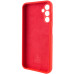 Накладка (з мікрофіброю) Silicone Cover Lakshmi Full Camera (A) для Samsung A24 4G- червоний